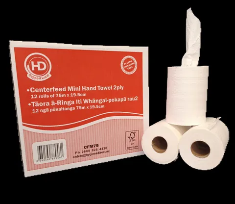 Centrefeed Mini Paper Towels 2 ply - Hygiene Direct